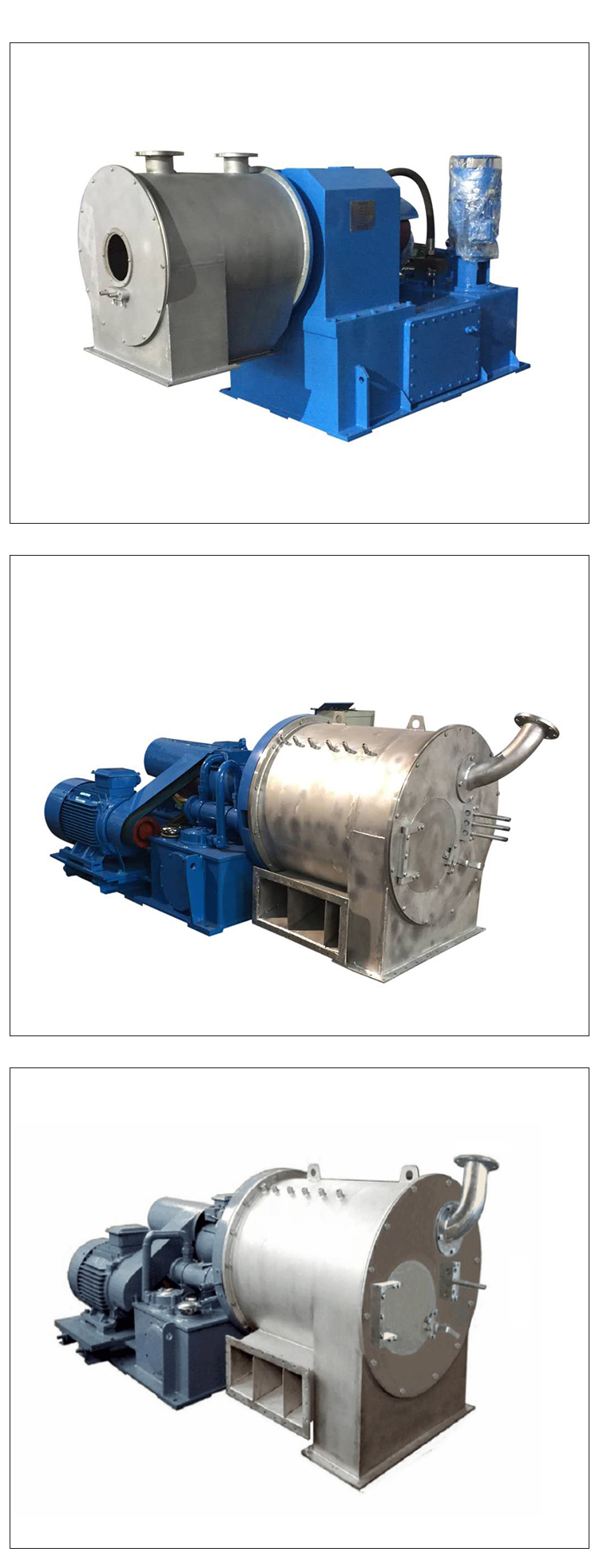 HR industrial centrifuge TWO stage piston pusher centrifuge